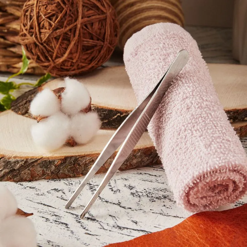 Пинцет прямой, рифленый 125мм (блистер) REXANT - Фото 2