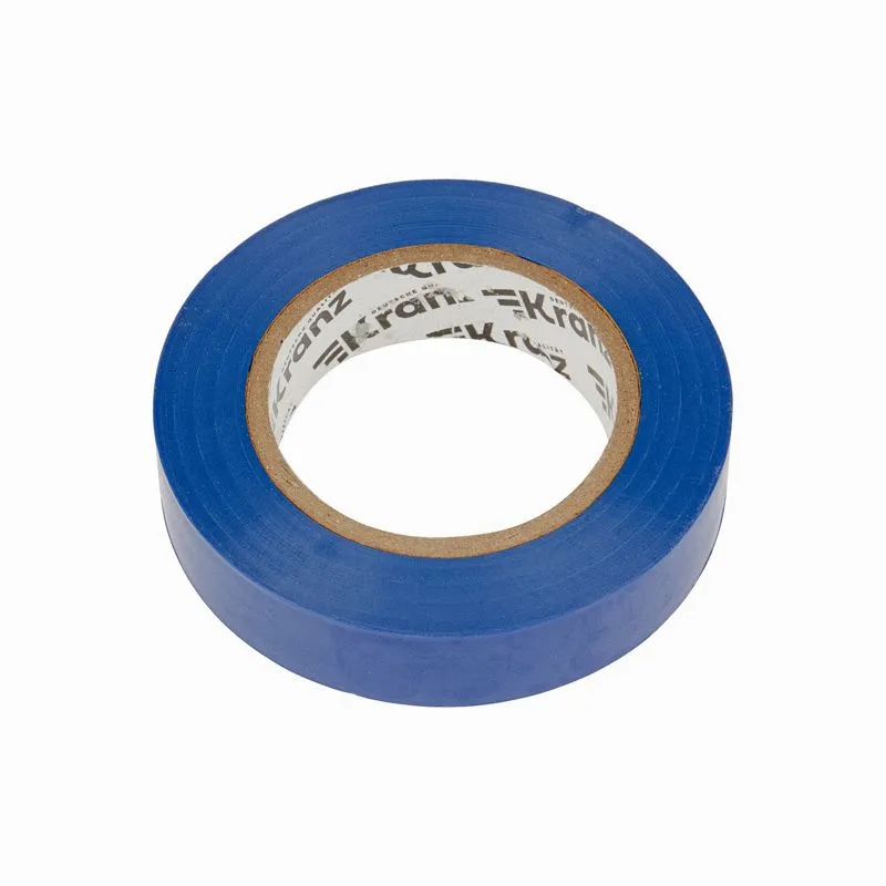 Изолента ПВХ 0,13х15мм, 20м, синяя KRANZ - Фото 4
