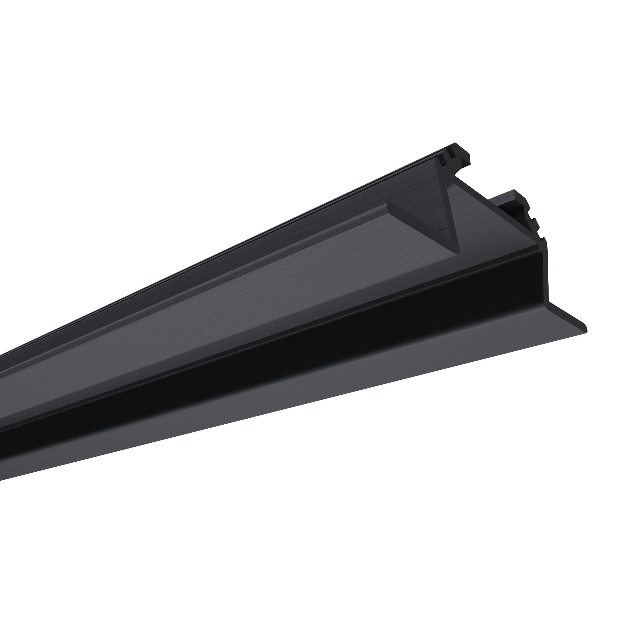 Профиль алюминиевый  угловой, накладной, черный, 28,5х10,4мм, 1м, шир. ленты до 10мм - Фото 5