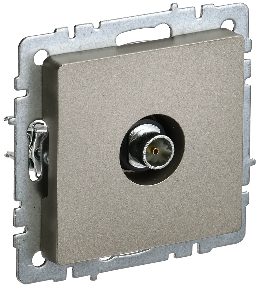 BRITE Розетка TV оконечная РТВ11-0-БрШ шампань IEK