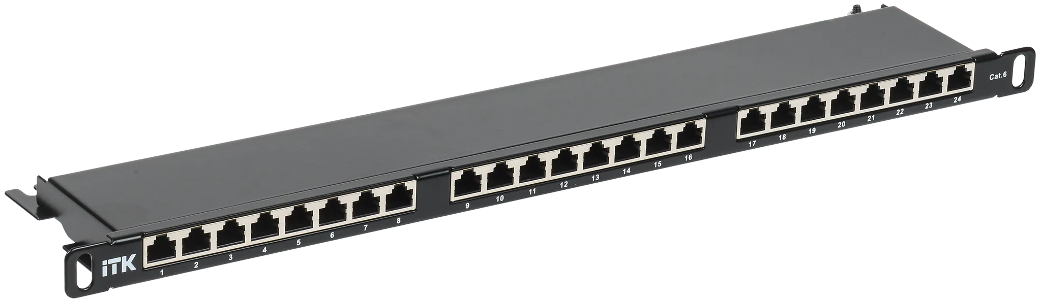 ITK 0,5U патч-панель кат.6 STP 24 порта экранированная (Dual IDC) высокой плотности