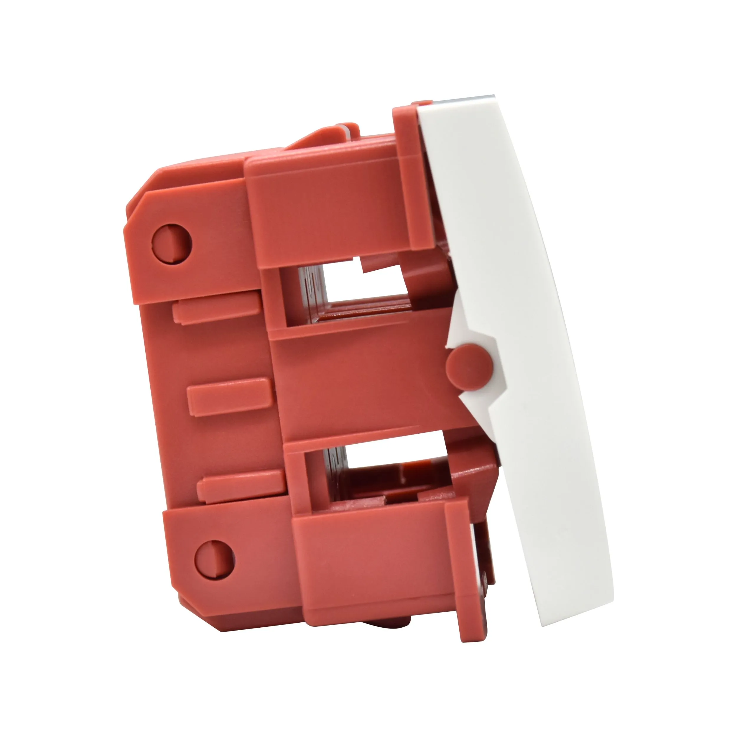 Выключатель проходной (переключатель) одноклавишный ВК4-21-00-П (на 2 модуля) ПРАЙМЕР белый IEK - Фото 6