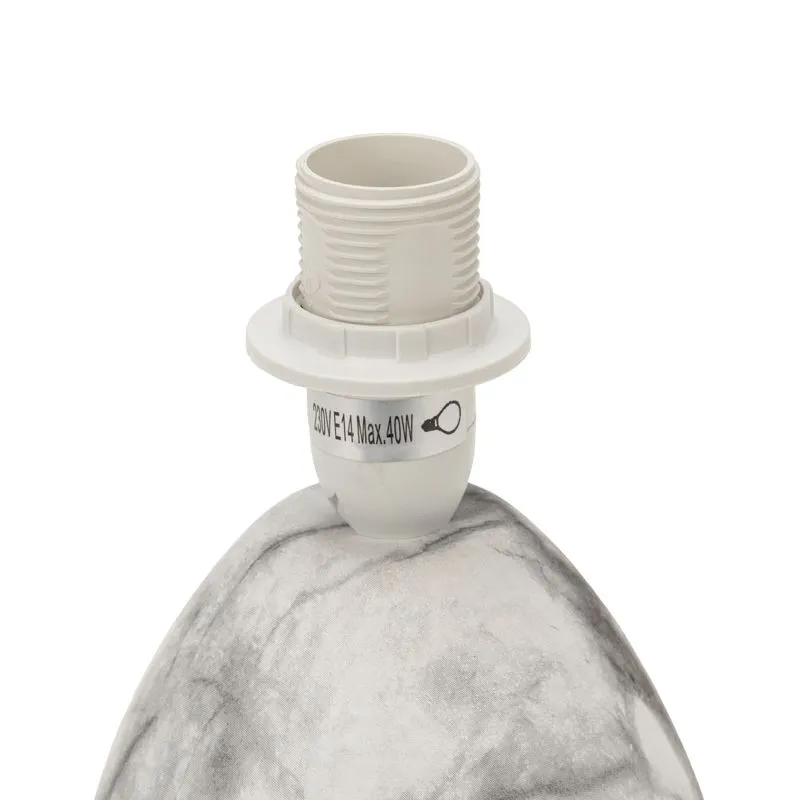 Светильник декоративный настольный Форте с основанием цвета мрамор с белым абажуром, с цоколем Е14, 40 Вт, REXANT - Фото 4