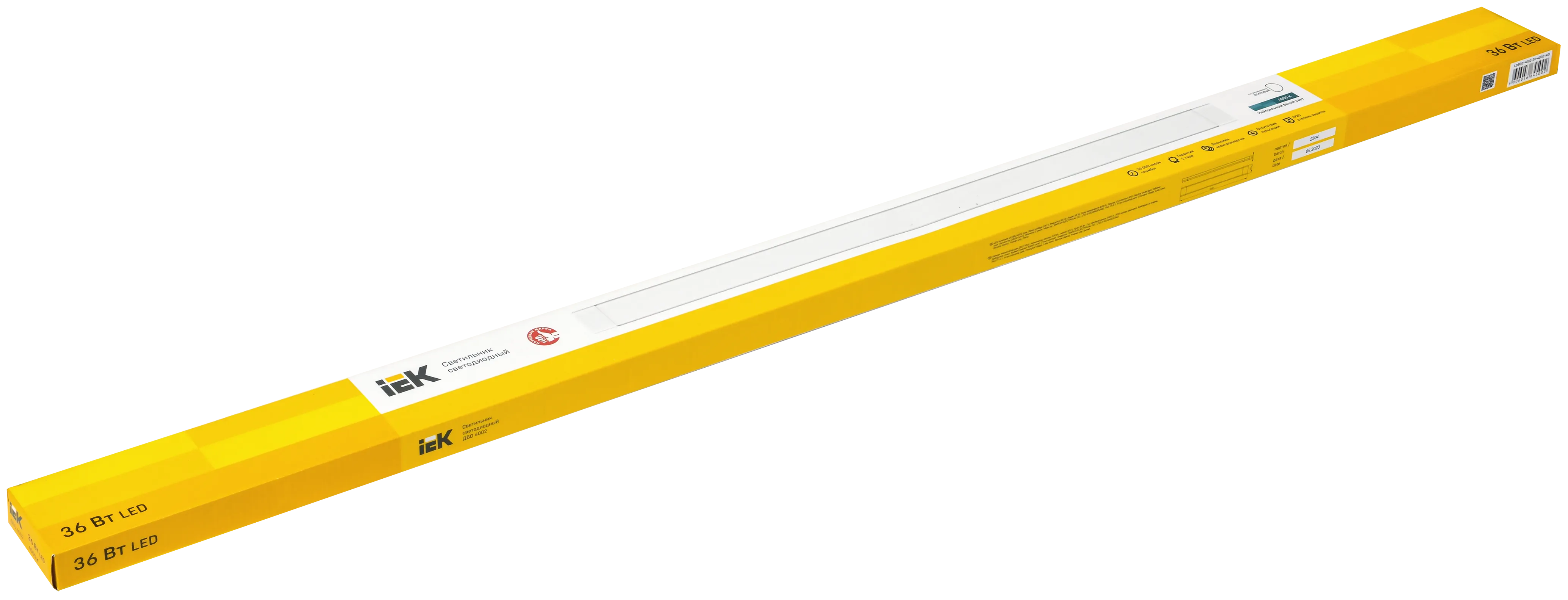 Светильник светодиодный линейный ДБО 4002 36Вт 4000К IP20 1200мм опал IEK - Фото 2