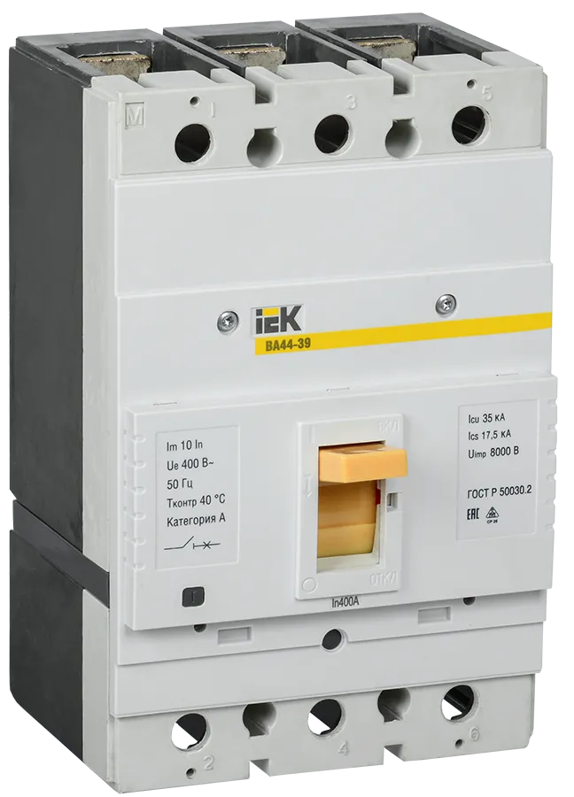 Выключатель автоматический ВА44-39 3Р 400А 35кА IEK SVT50-3-0400-35