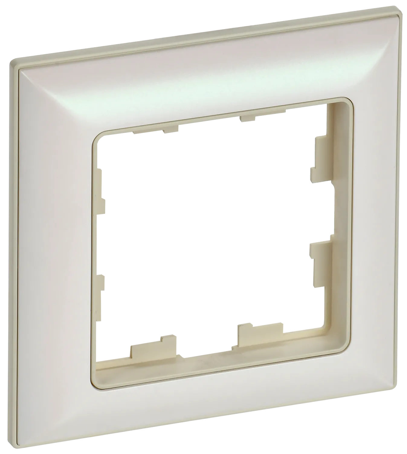 BRITE Рамка 1-местная РУ-1-Бр бежевый/жемчужный IEK