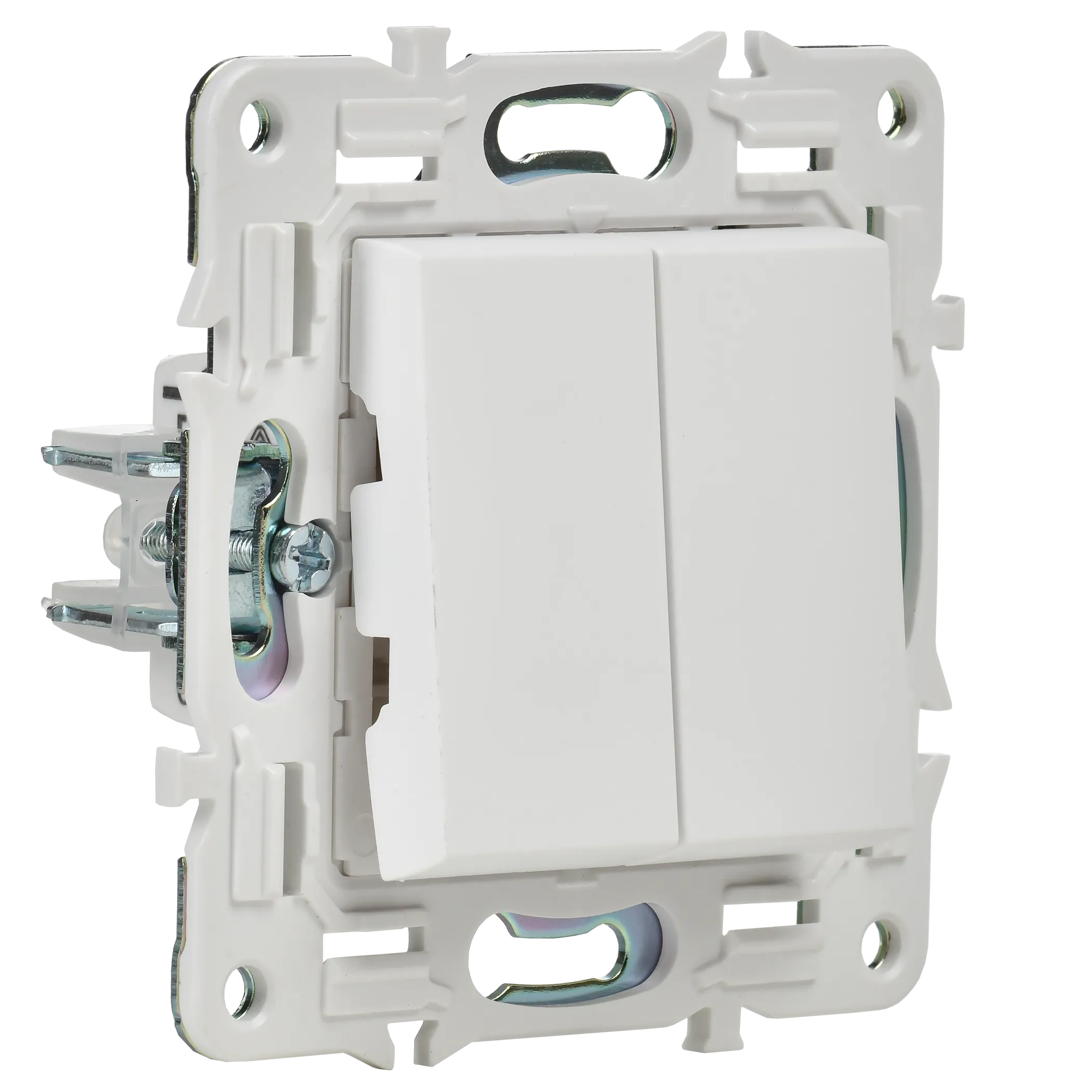 SKANDY Выключатель 2-клавишный проходной 10А SK-V05W арктический белый IEK - Фото 3