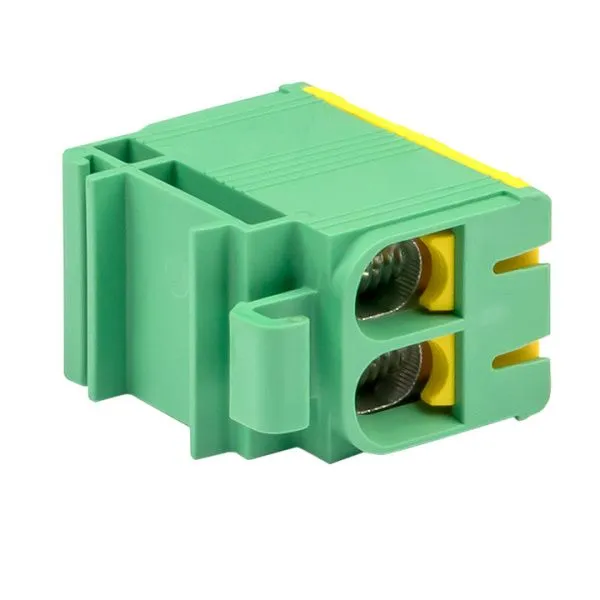 Клемма двойная КСВ 16-50 желто-зеленая EKF