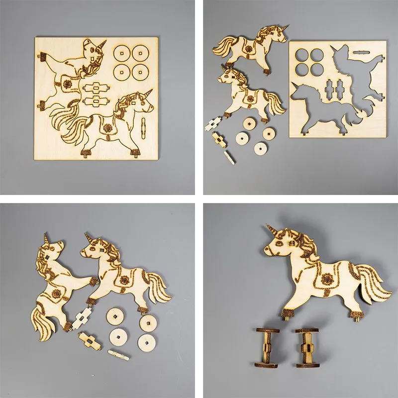Доска для выжигания «Единорог на колесиках», 3D модель, 1 шт., пакет REXANT - Фото 3