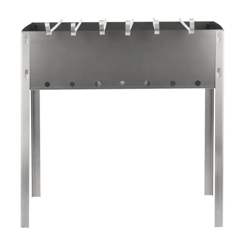 Мангал сборный Эконом 400х250х400мм, с 6 шампурами, в гофрированной картонной коробке СОКОЛ - Фото 5