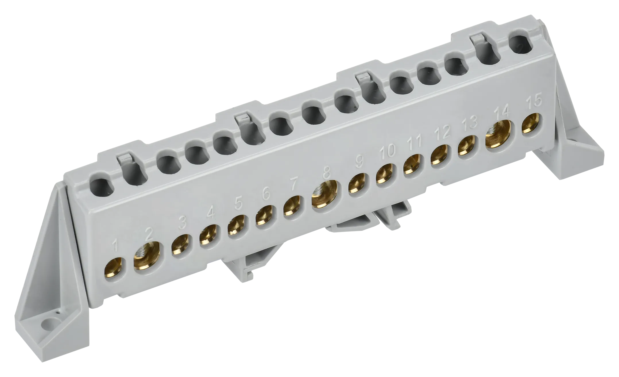 TEKFOR Шина L "фаза" в комбинированном DIN-изоляторе "Стойка" 8х12-17-Ср IEK TF-NN20-17-DP-K03
