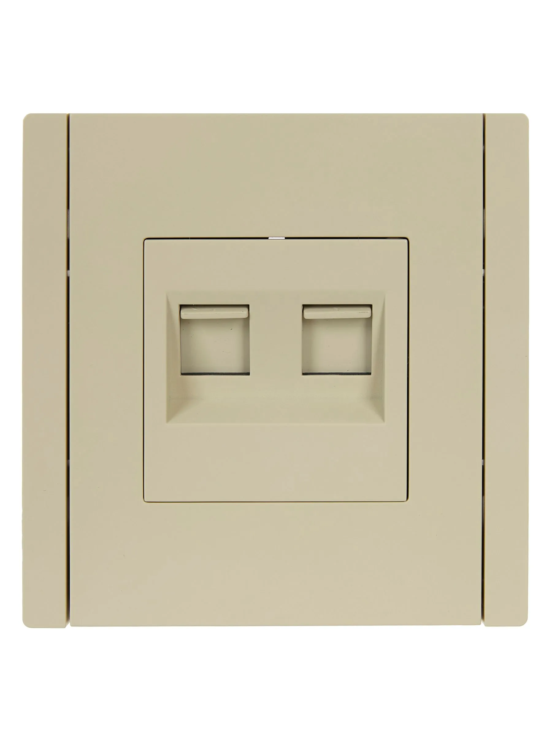 FORTE&PIANO Розетка двойная RJ11+RJ45 кат.5E FP435 ваниль IEK - Фото 4