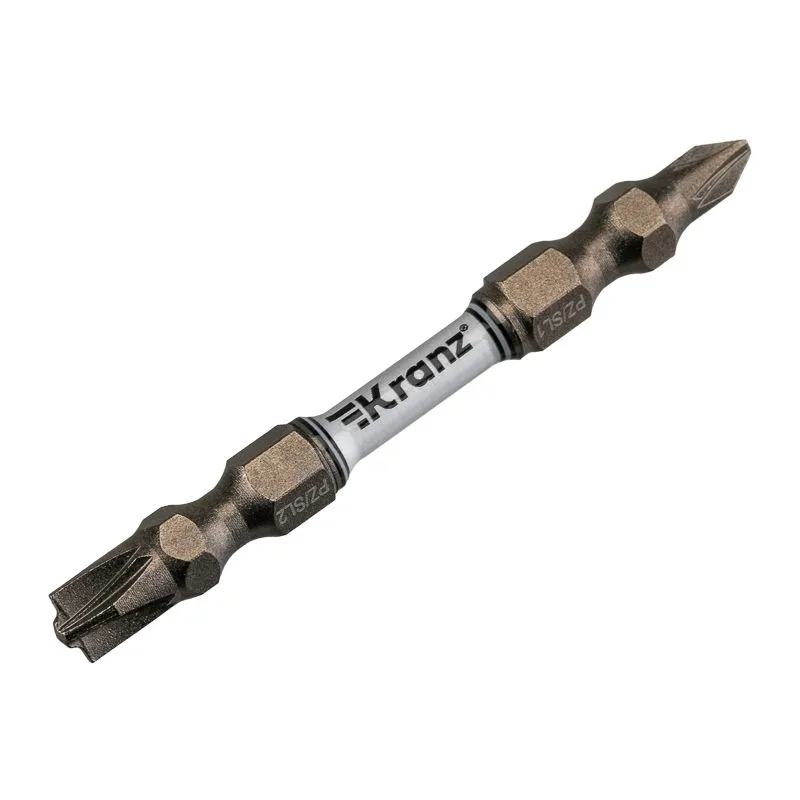 Бита для шуруповерта PZ/FL1 x PZ/FL2х65 мм (2 шт/уп) KRANZ KR-92-0451-2