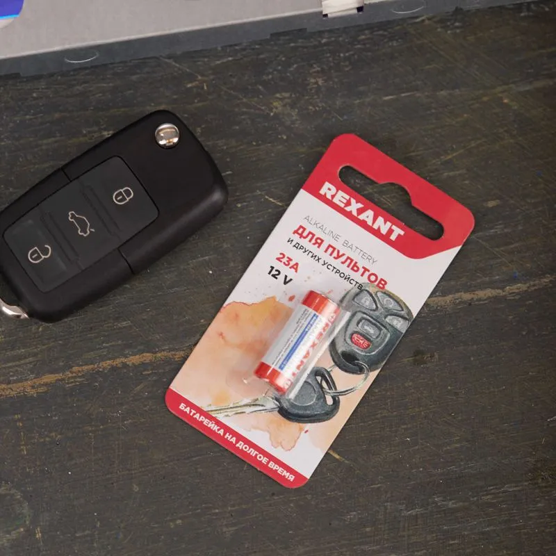 Батарейка высоковольтная A23, 12В, 1 шт, блистер REXANT - Фото 4