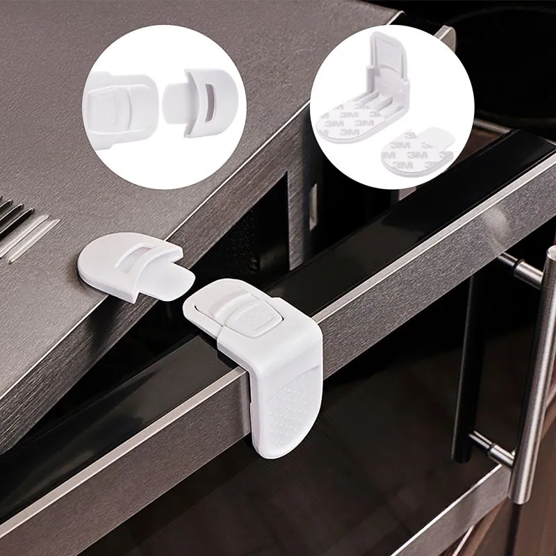 Внешний замок-блокиратор для выдвижных ящиков скругленный (1 шт/уп)  HALSA - Фото 3