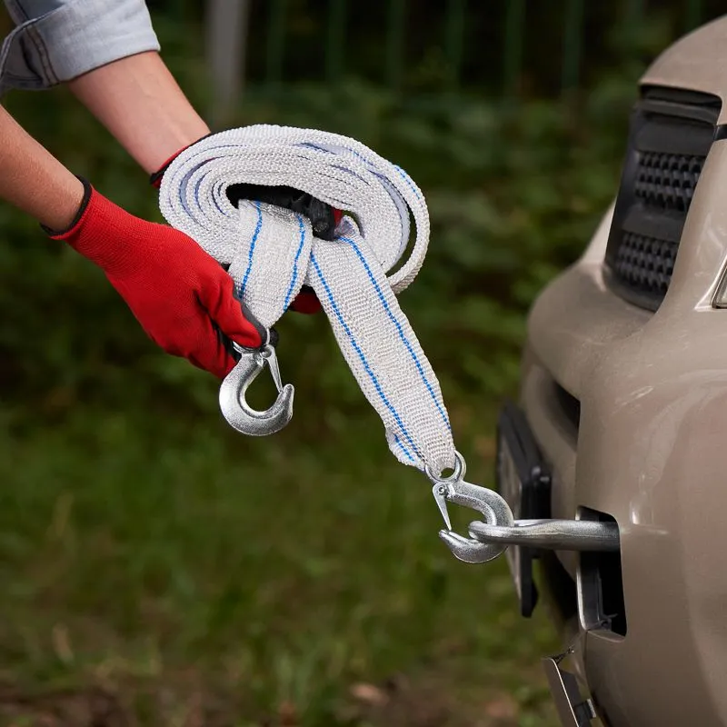 Трос буксировочный 10т, 5м, с двумя крюками, в чехле REXANT - Фото 2