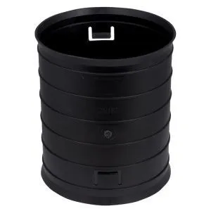 Муфта быстросъемная для двуст. труб d160 мм черная EKF-Plast CQR160