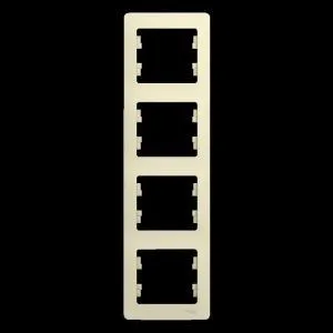 Рамка 4-м Glossa вертикал. беж. SE GSL000208 275182