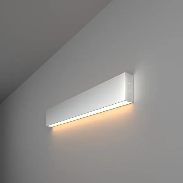 Светильник светодиодный линейный накладной односторонний 53см 10Вт 3000К матовое серебро 101-100-30-