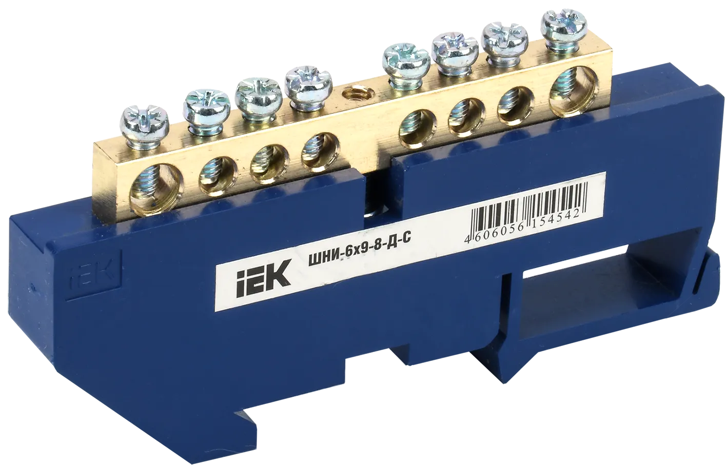 Шина N "ноль" на DIN-изол ШНИ-6х9-8-Д-С IEK