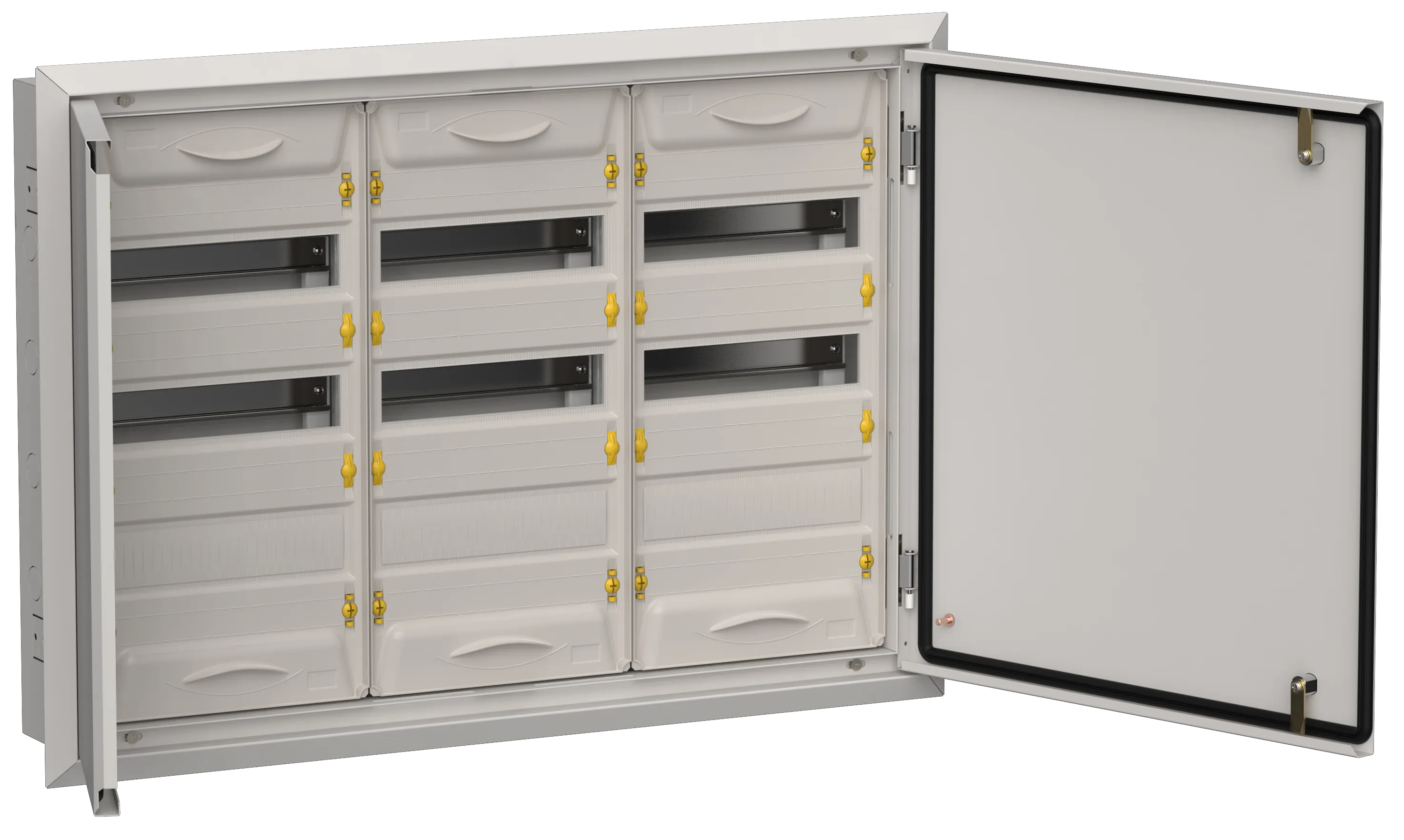 TITAN 5 Корпус металлический ЩРв-108 (3х36) 630х885х130мм IP31 серый (две двери) IEK