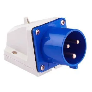 Вилка стац. 523 2Р+РЕ 32А 220В IP44 EKF 