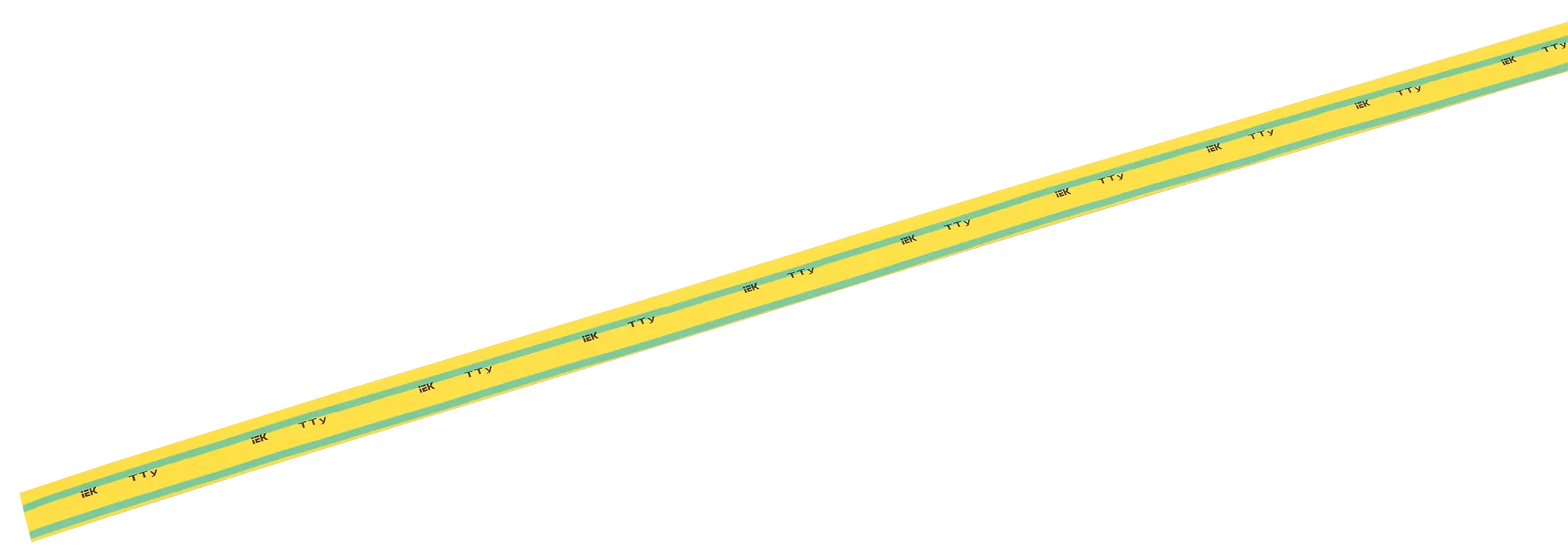 Трубка термоусадочная ТТУ нг-LS 5/2,5 желто-зеленая (1м) IEK UDRS-D5-1-K52