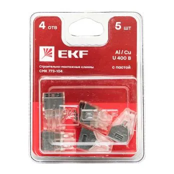 Клемма СМК 773-104 блистер (5шт.) EKF