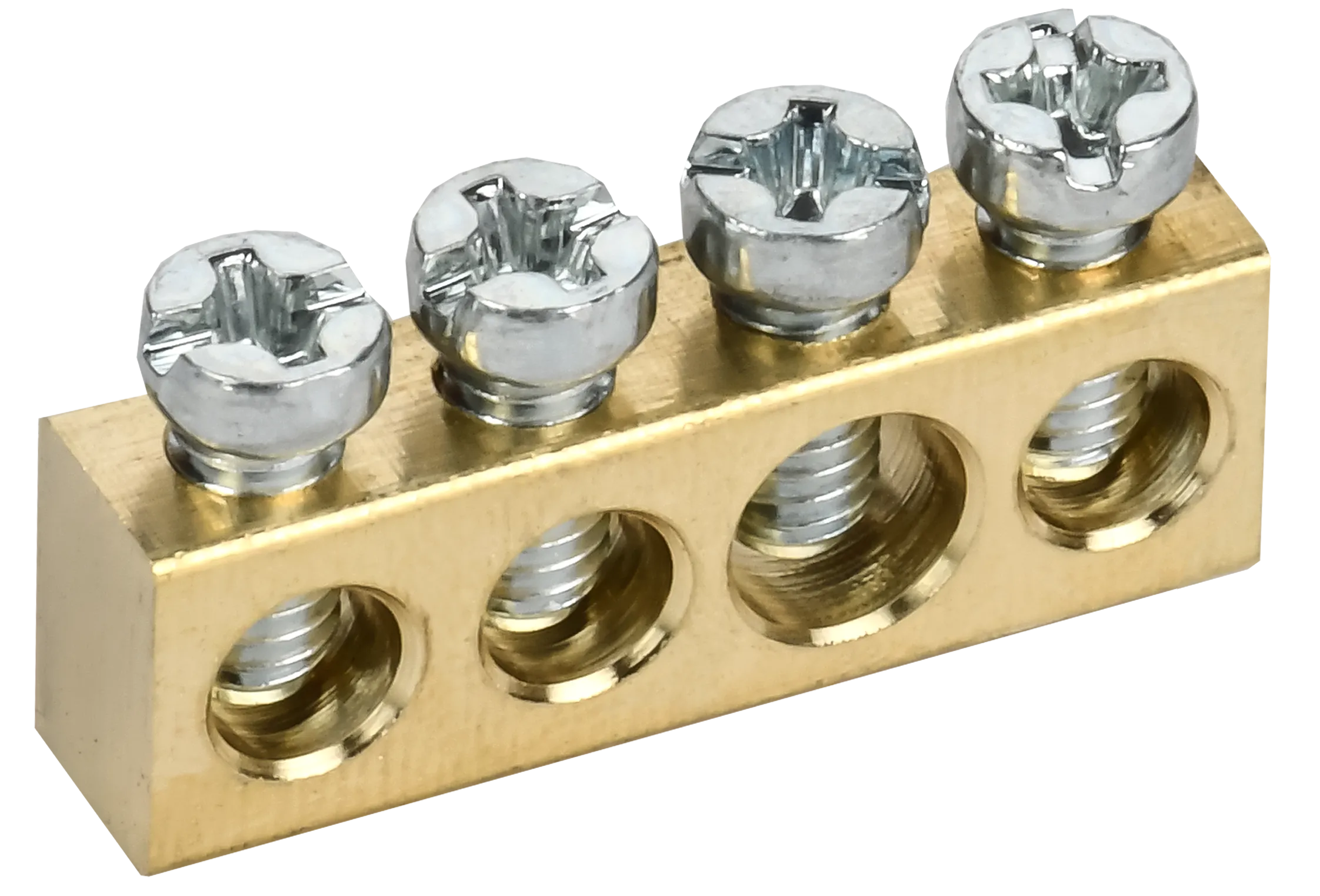 TEKFOR Шина нулевая сечение 6х9 4 отверстия IEK 