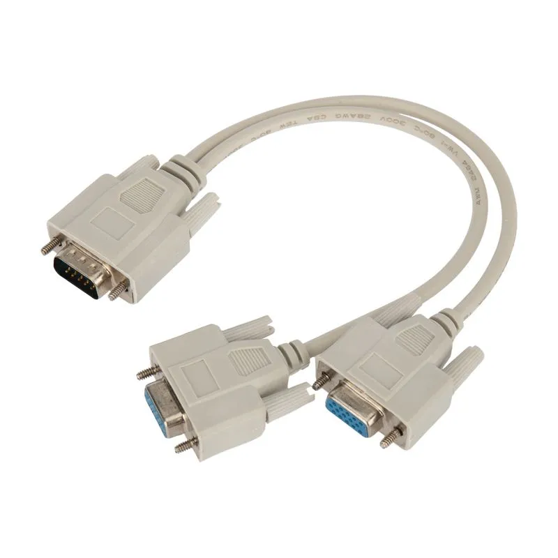 Переходник штекер VGA - 2 гнезда VGA, провод REXANT - Фото 5