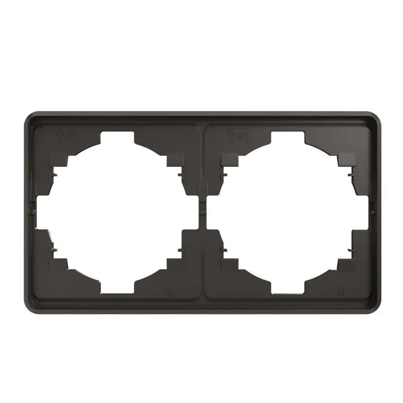 Рамка ROUND 2-постовая титан KRANZ KR-78-0752-2