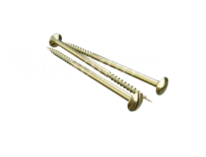 Саморез для выключателя / изолятора, цвет - латунь,  ТМ  "МЕЗОНИНЪ", (40шт/уп). GE30002-30 GE30022-30