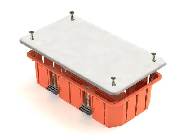 Коробка распределительная 172х96х45мм для полых стен, с пластиковыми зажимами (70шт)