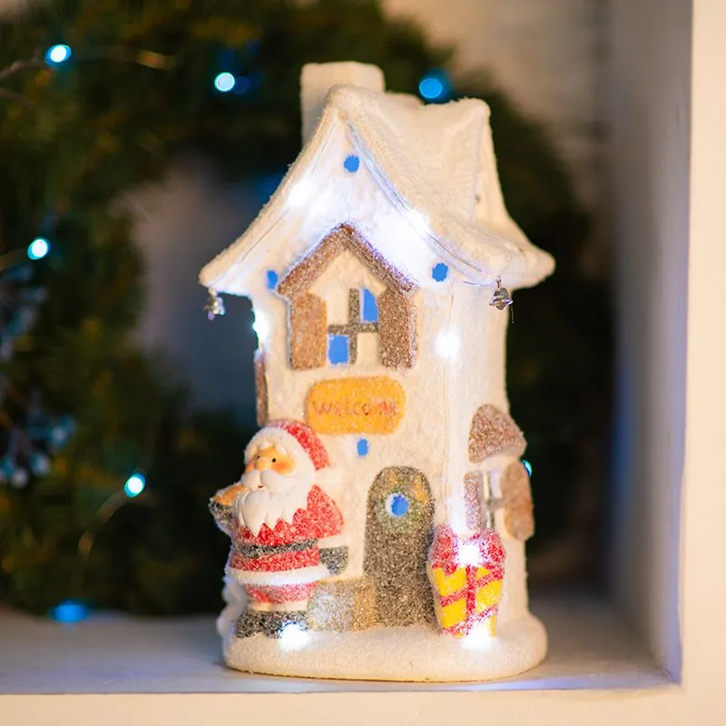 Керамическая фигурка Белый домик 15,7х11,7х28,4 см - Фото 3