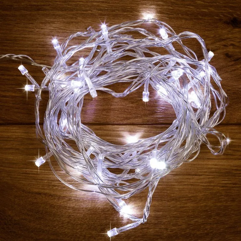 Гирлянда Твинкл Лайт 6 м, прозрачный ПВХ, 40 LED, цвет Белый 303-175