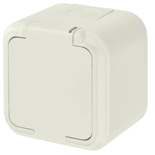 Розетка штепсельная с заземляющим контактом брызгозащищенная открытой установки РА16-297 - Фото 2