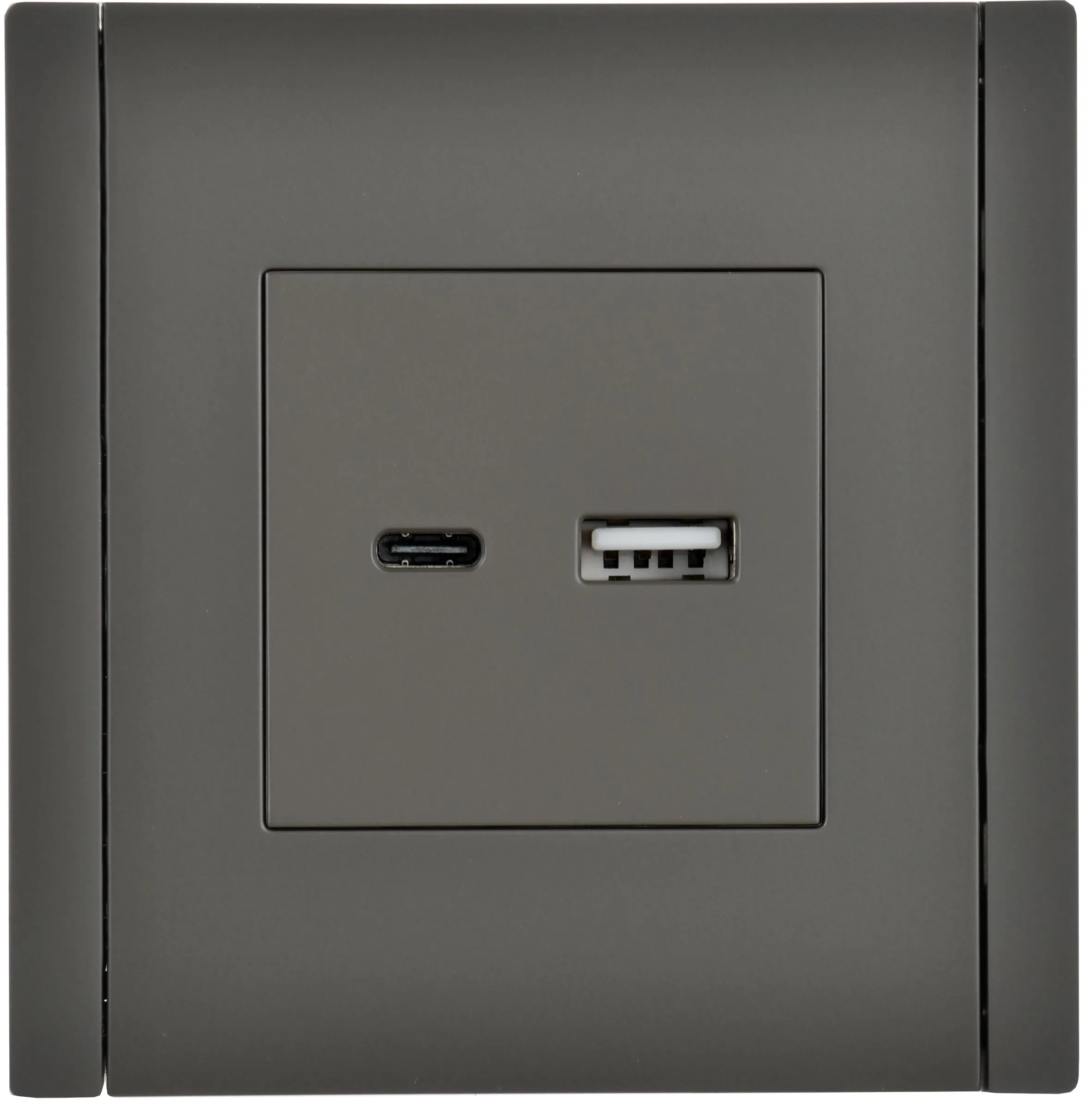 FORTE&PIANO Розетка USB A+C 18Вт FP351 серый IEK - Фото 2