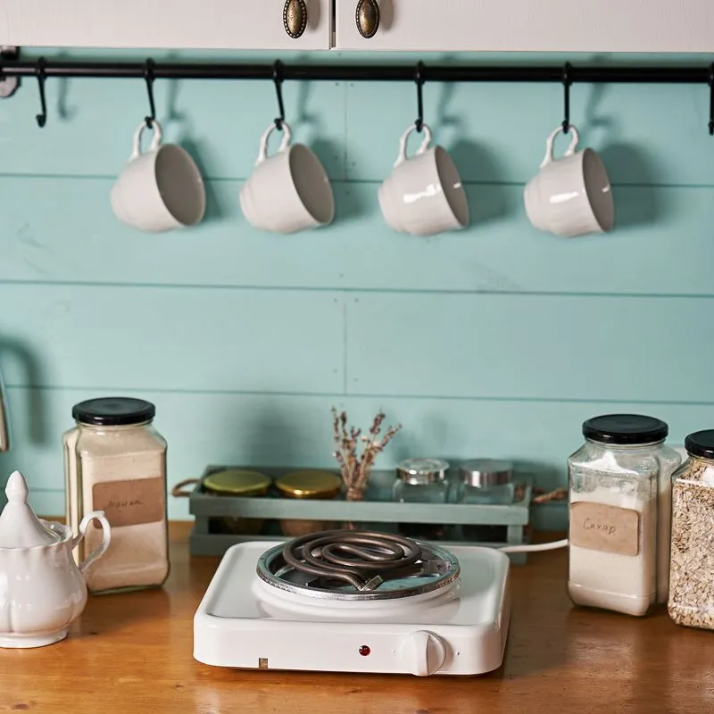 Электроплитка  одноконфорочная, ТЭН 1,0 кВт/220В,  белая ЭПТ-1,0 ПСКОВА -1 - Фото 2