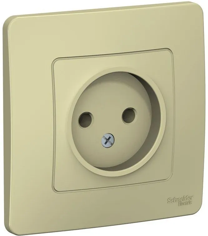 Розетка 1-м СП Blanca 16А IP20 250В без заземл. без защ. шторок беж. SE BLNRS000017 - Фото 2