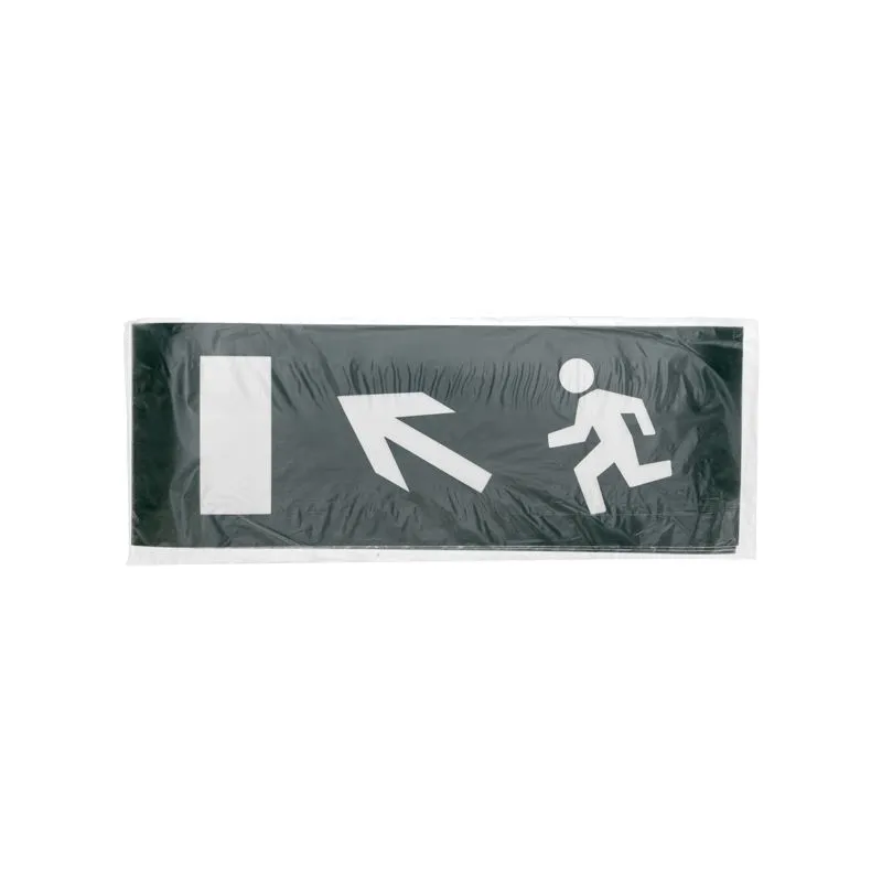 Наклейка для аварийного светильника  "Направление к эвакуационному выходу налево вверх" REXANT - Фото 3