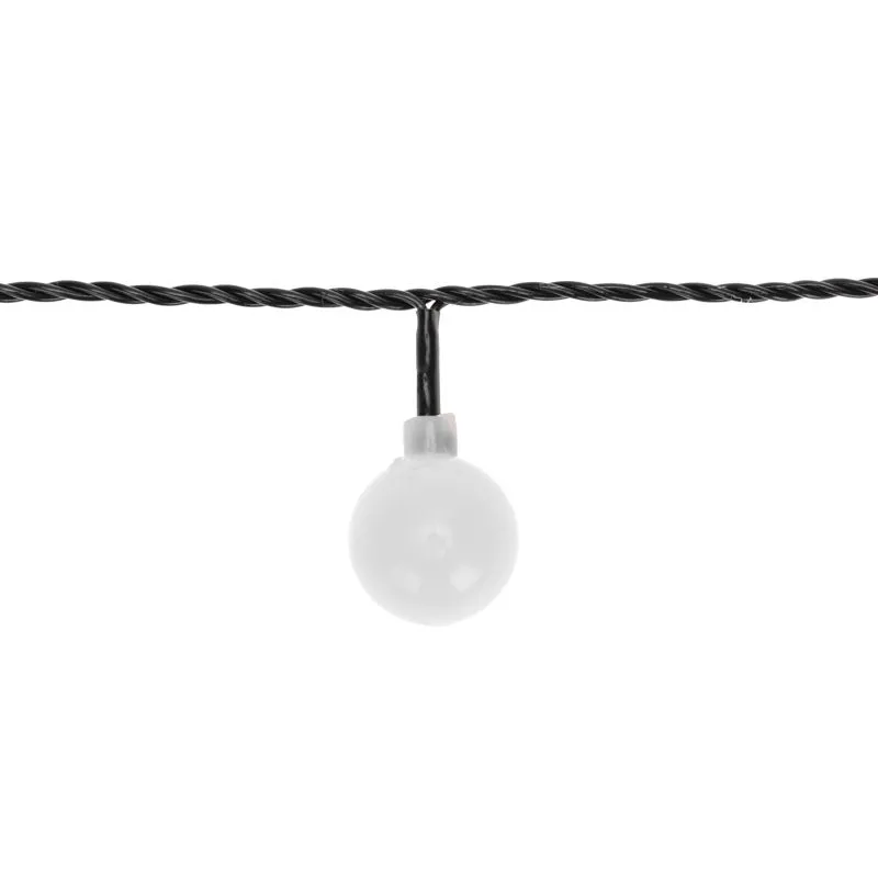 Гирлянда Шарики Ø25 мм, 5 м, темно-зеленый ПВХ, 25 диодов, цвет RGB - Фото 2