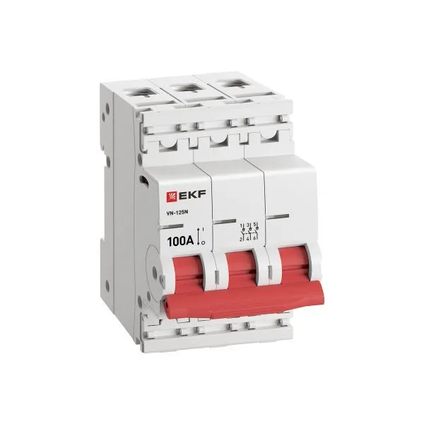 Выкл. нагрузки ВН-125N 3P 100А PROXIMA EKF - Фото 2