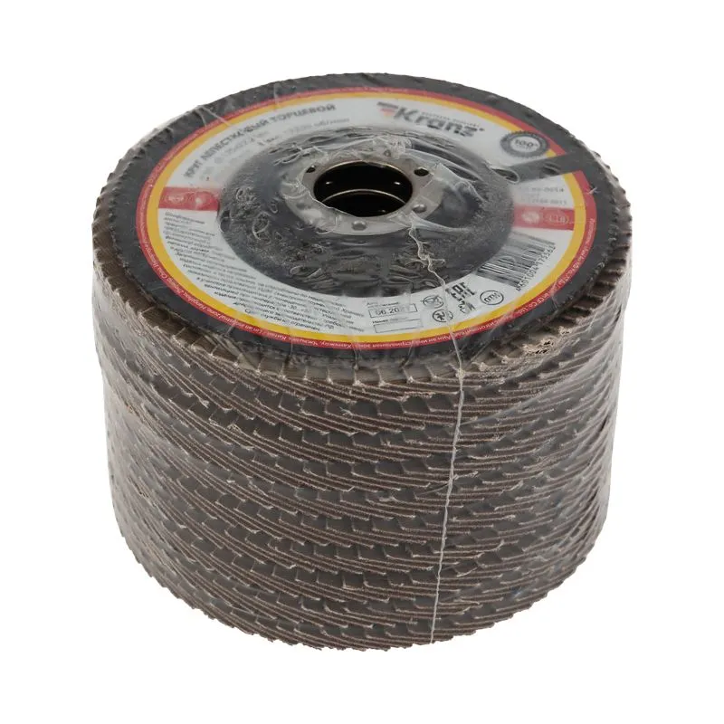 Круг лепестковый торцевой P80, 125х22,2 мм KRANZ - Фото 2