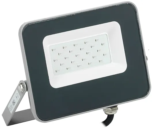 Прожектор светодиодный СДО 07-20B blue IP65 серый IEK LPDO7B-01-20-K03