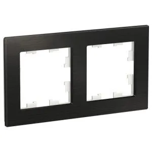 Рамка 2-м AtlasDesign Nature метал. оникс SE ATN312302 1307970