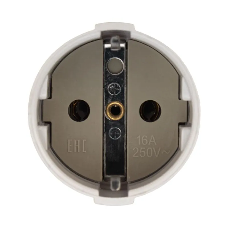 Розетка разборная Евро с з/к 16А белая REXANT - Фото 4