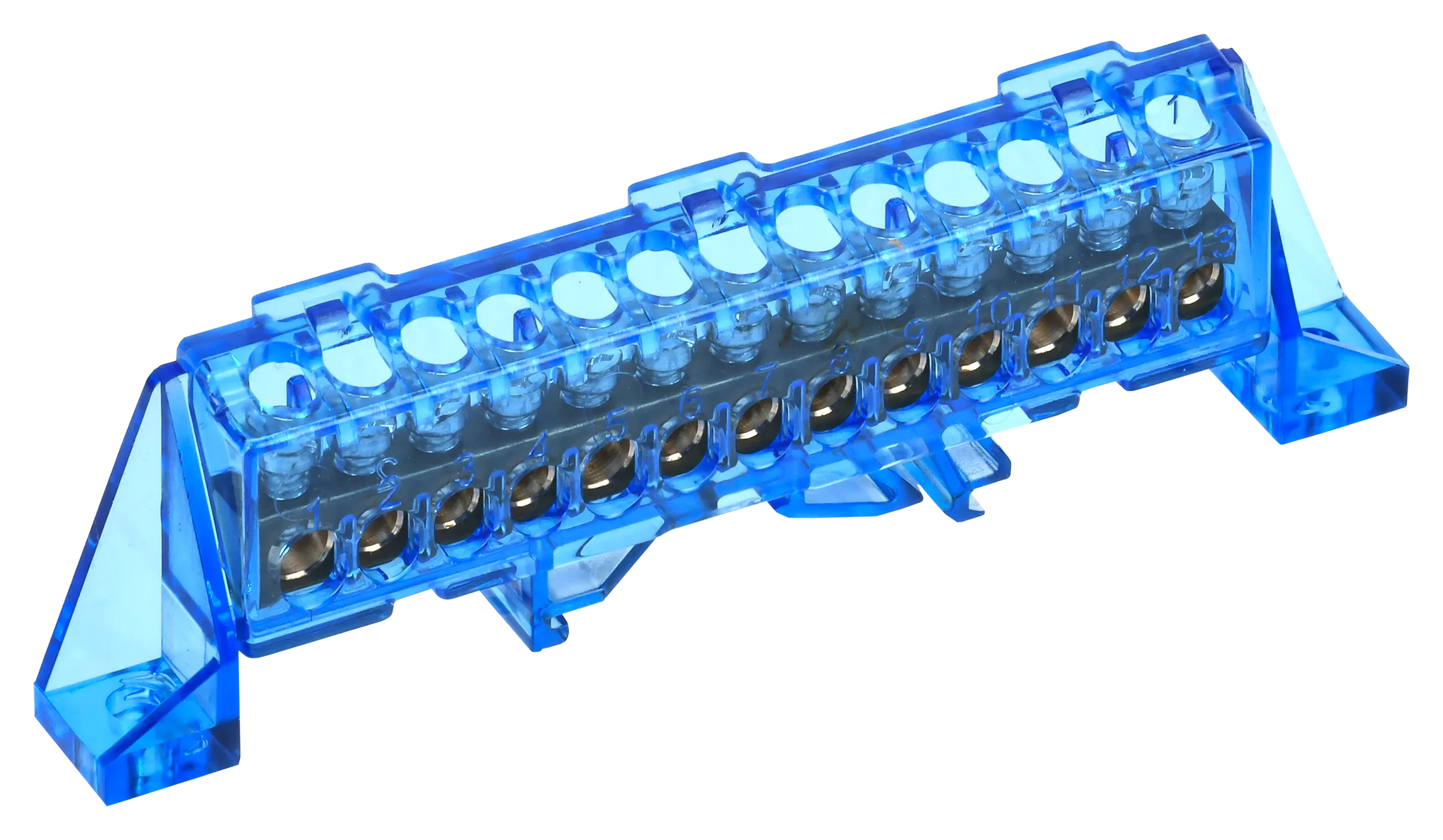 TEKFOR Шина N "ноль" в комбинированном DIN-изоляторе "Стойка" 6х9-15-С IEK TF-NN10-15-DP-K07