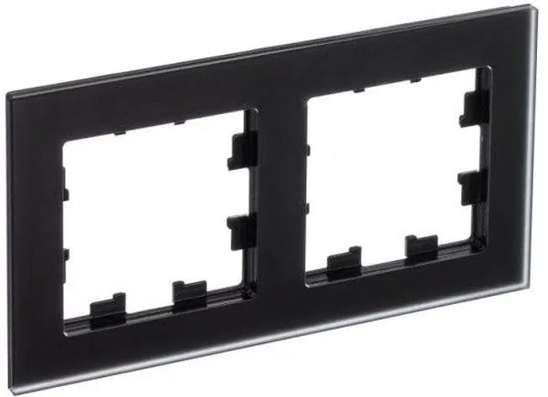 Рамка 2-м AtlasDesign Nature матов. стекло черн. SE ATN331002