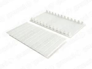 Заглушка для щитов под автоматы.  6-ти местная. цвет-БЕЛЫЙ (10/480шт) GE60001-01