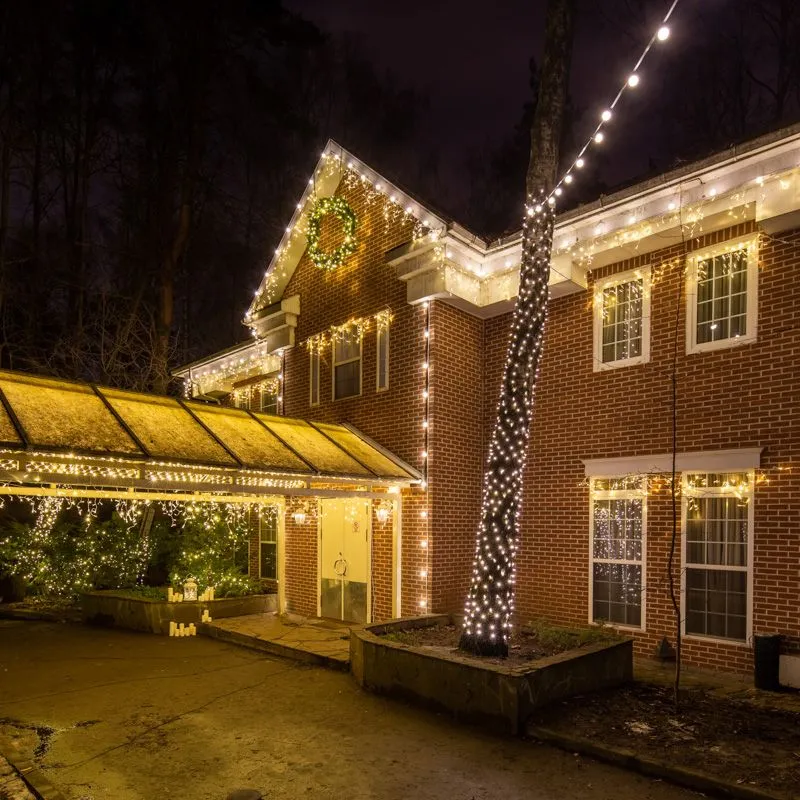 Гирлянда Belt-Light 2 жилы, 100м, шаг 40см, 225 патронов E27, IP65, белый провод NEON-NIGHT - Фото 2